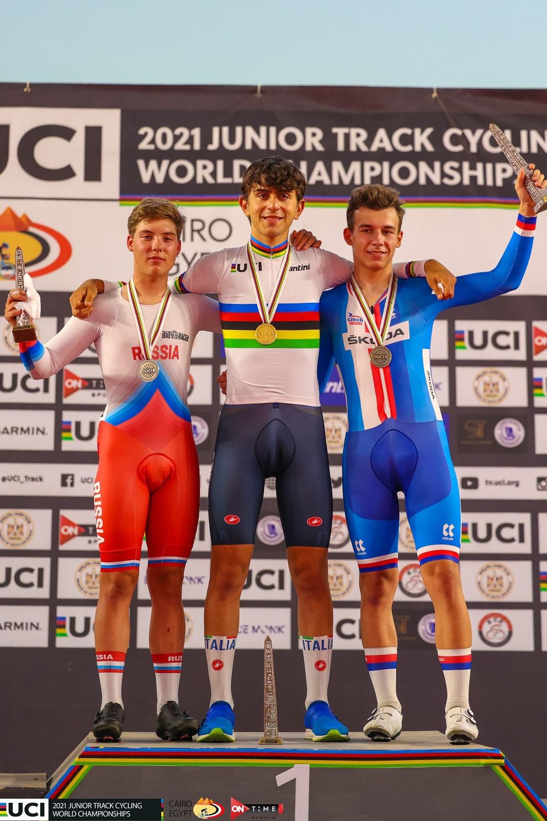 ايطاليا تحصد ذهبية سباق الإقصاء ببطولة العالم للدراجات بالقاهرة