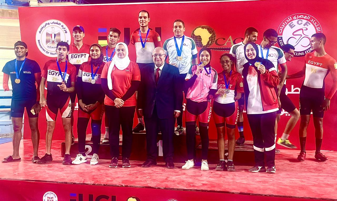 مصر تحصد 21 ميدالية وتفوز ببطولة إفريقيا الباراليمبية لدراجات المضمار